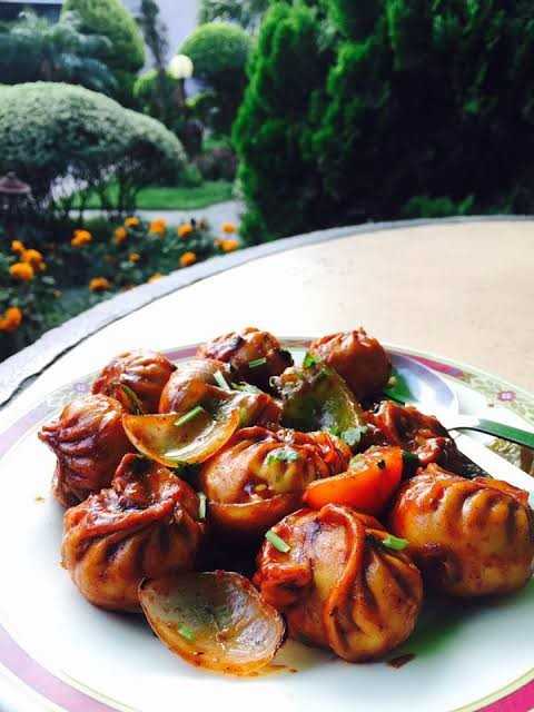 Chicken Momos Chilli